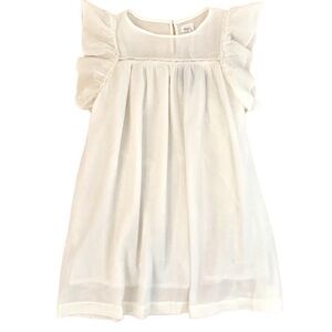 Búho Woven Dress White Kids Casual Dress